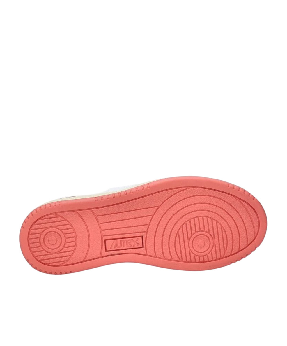 Shop Autry Wb55 Leather Sneakers In Red