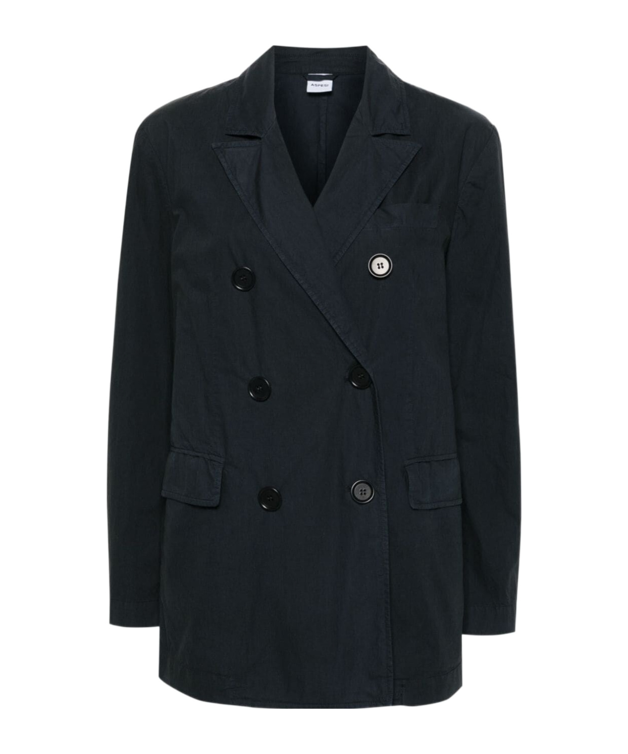 Aspesi Double-breasted Blazer Notched Lapels