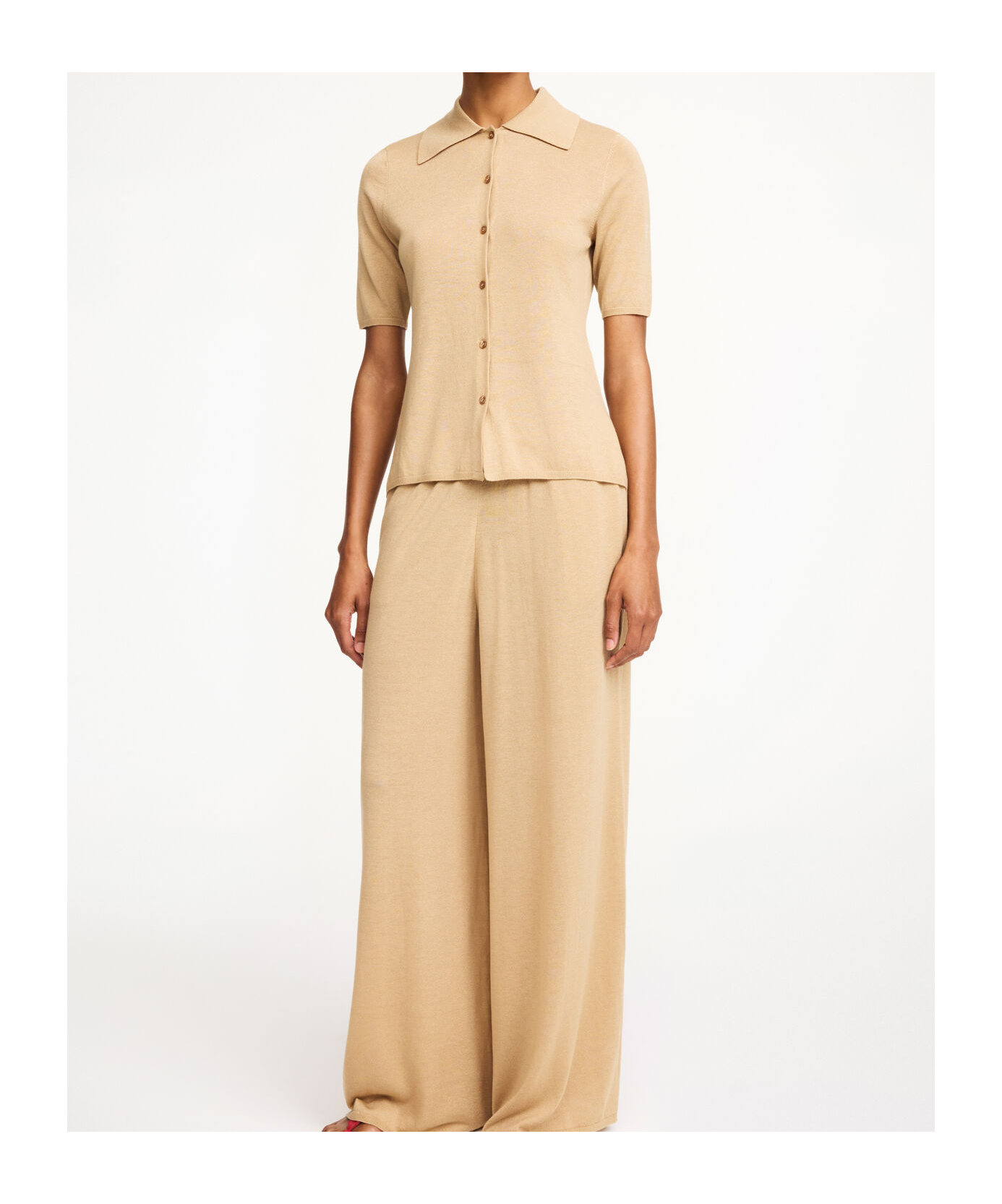 By Malene Birger Dotta Knitted Top In Neutral