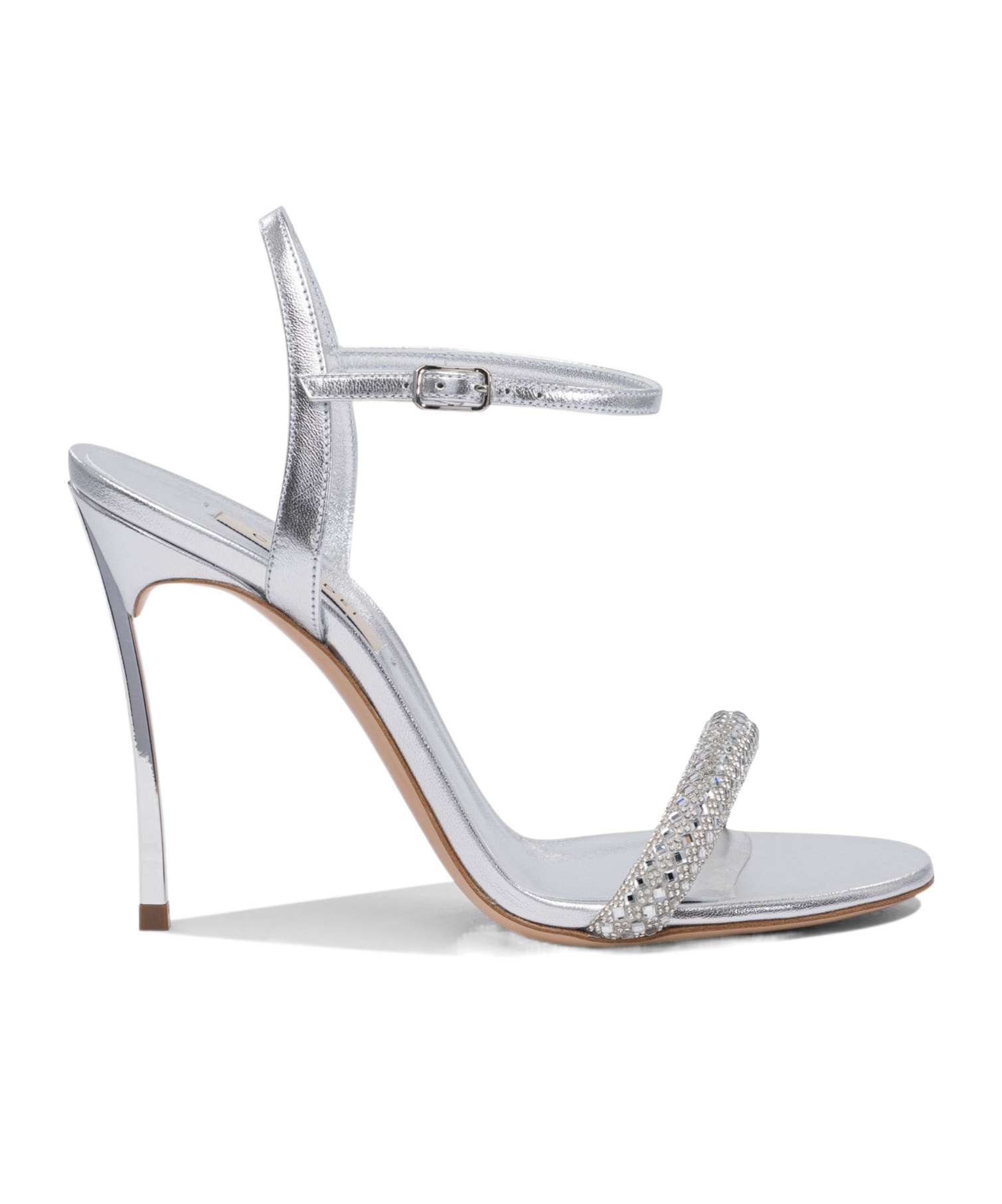 Casadei Julia 100 Leather Stiletto Sandals In Multi