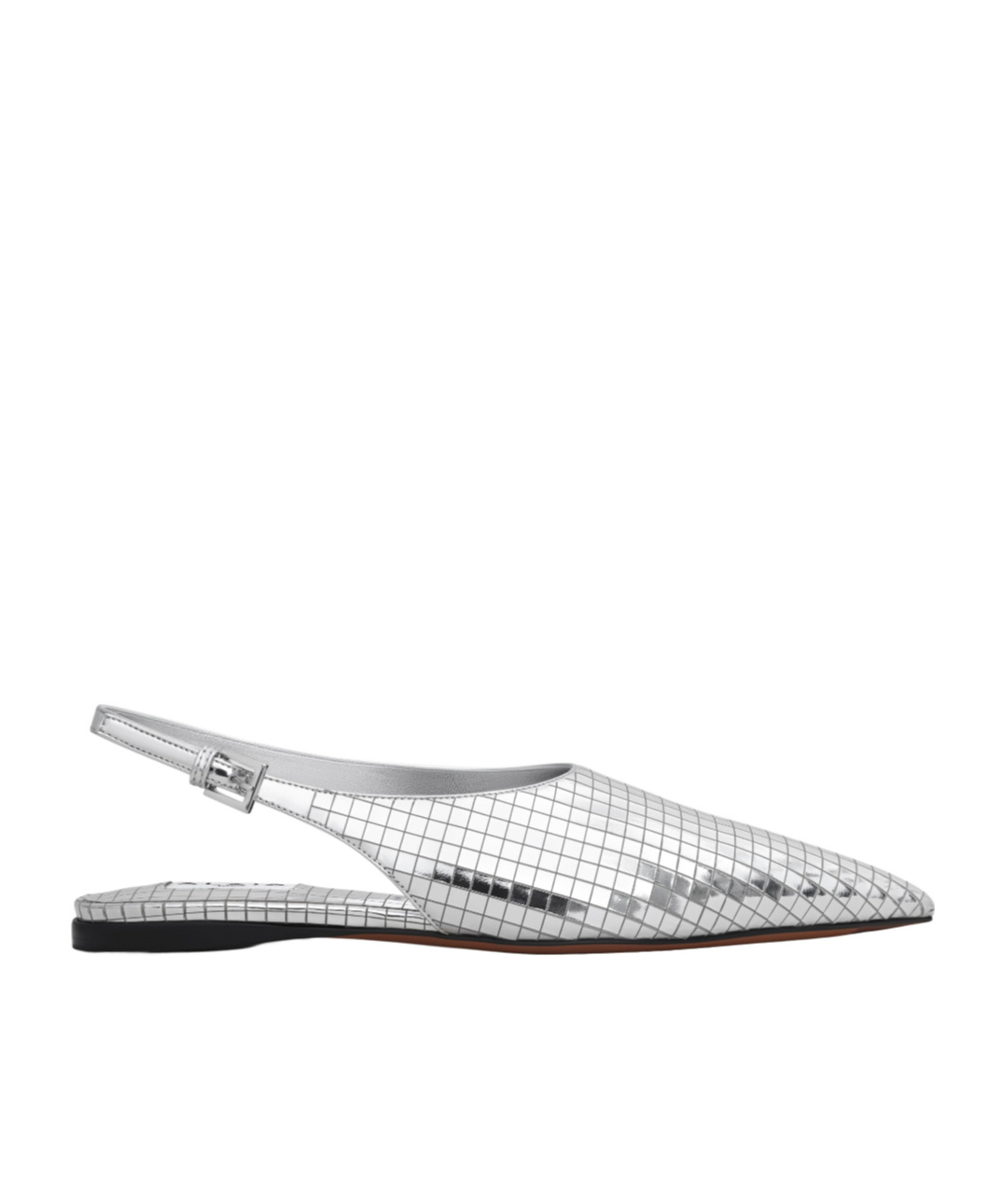 Alaïa Art Deco Ballet Flats In Gray
