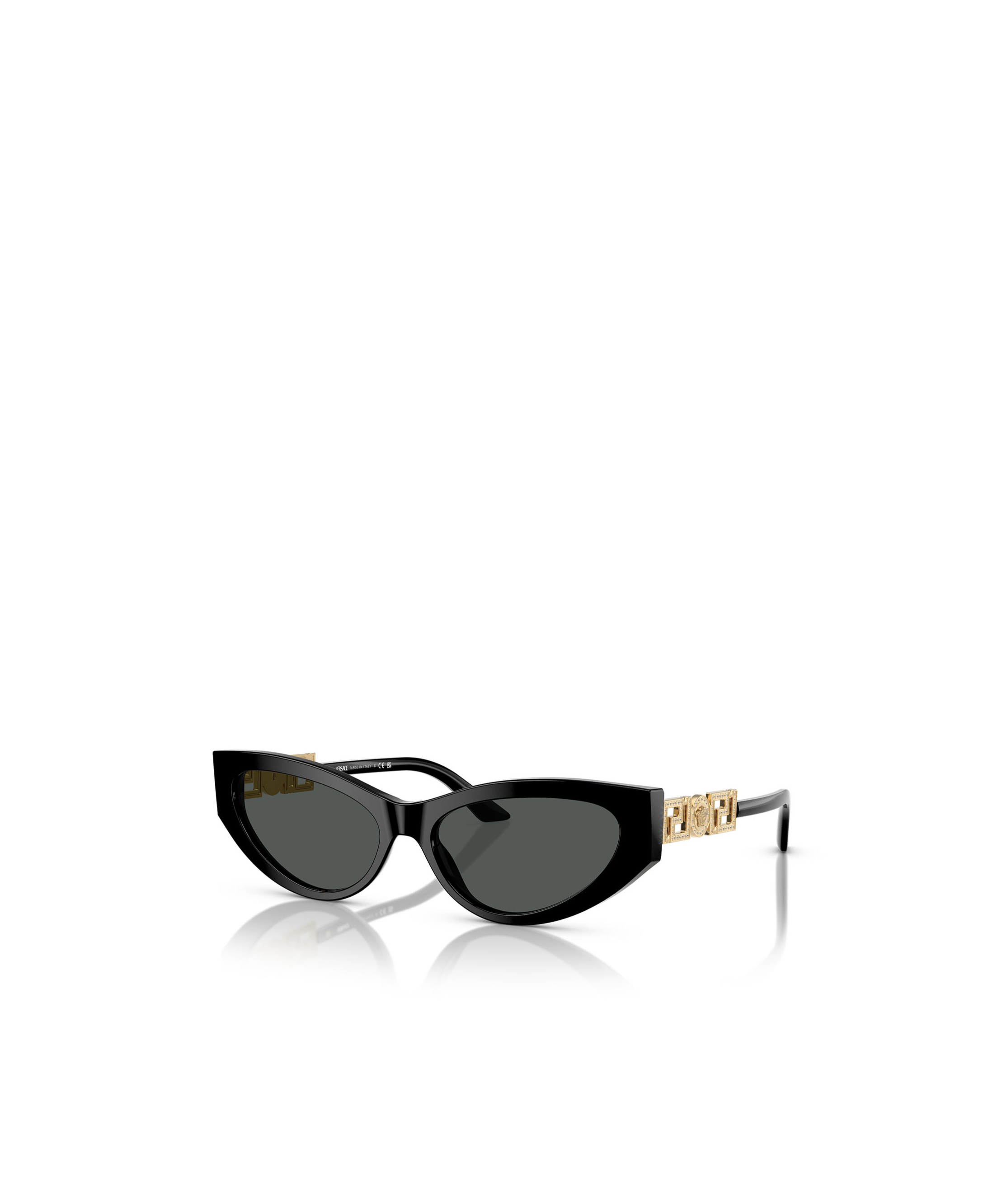 Versace Medusa Head Cat-eye Sunglasses In Black