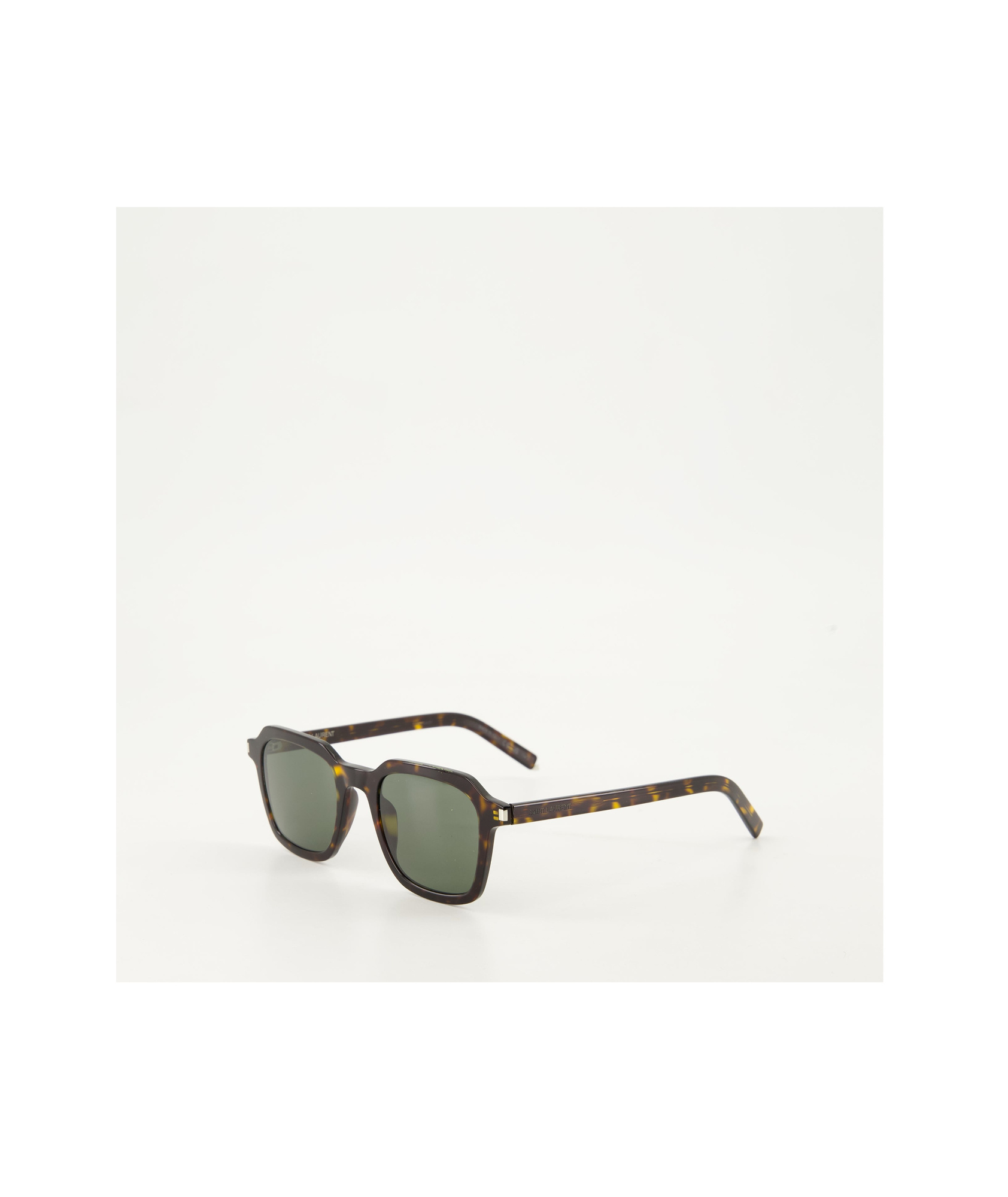 Saint Laurent Eyewear Square Frame Sunglasses In Green