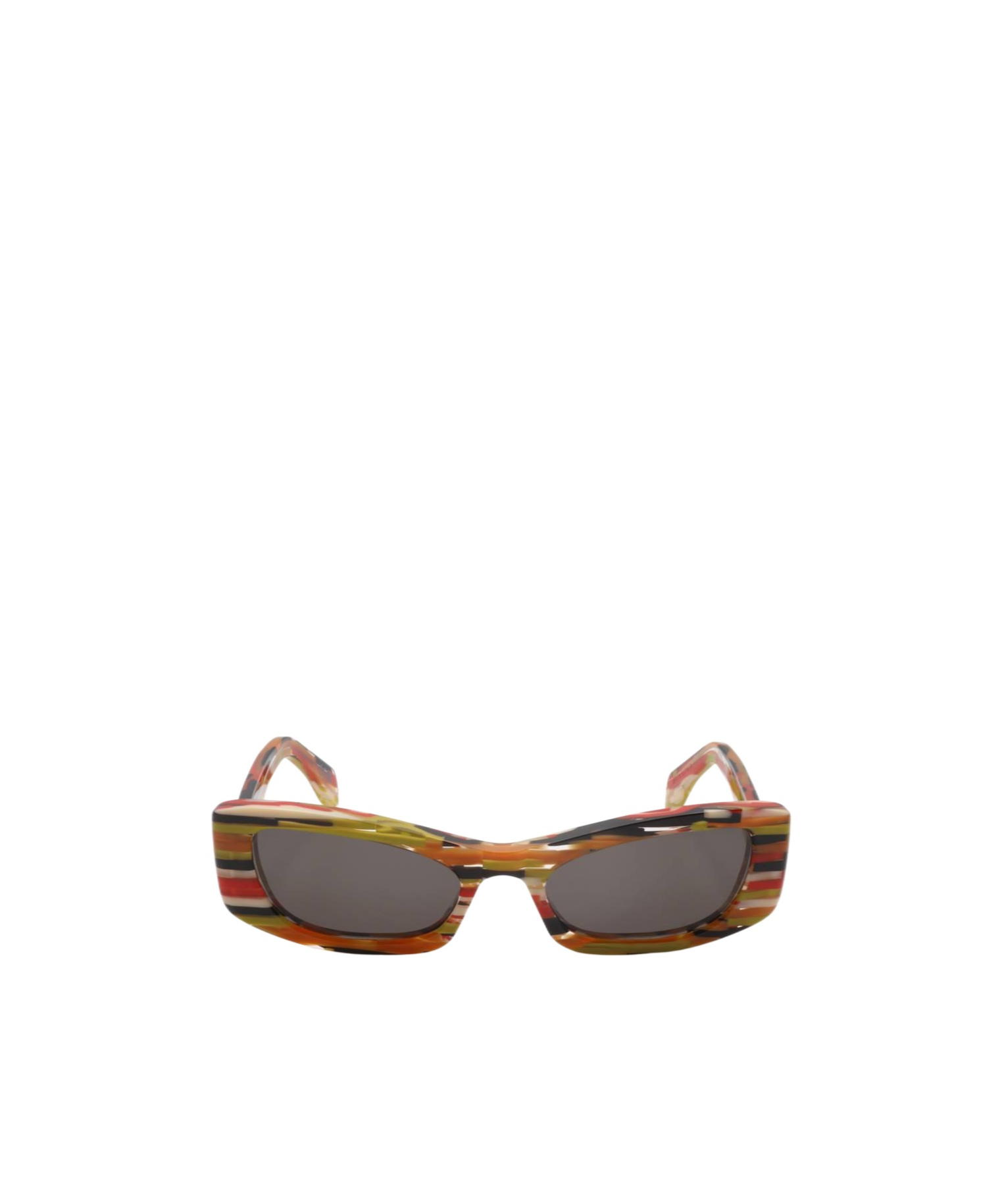 Marni Geometric Frame Sunglasses In Brown
