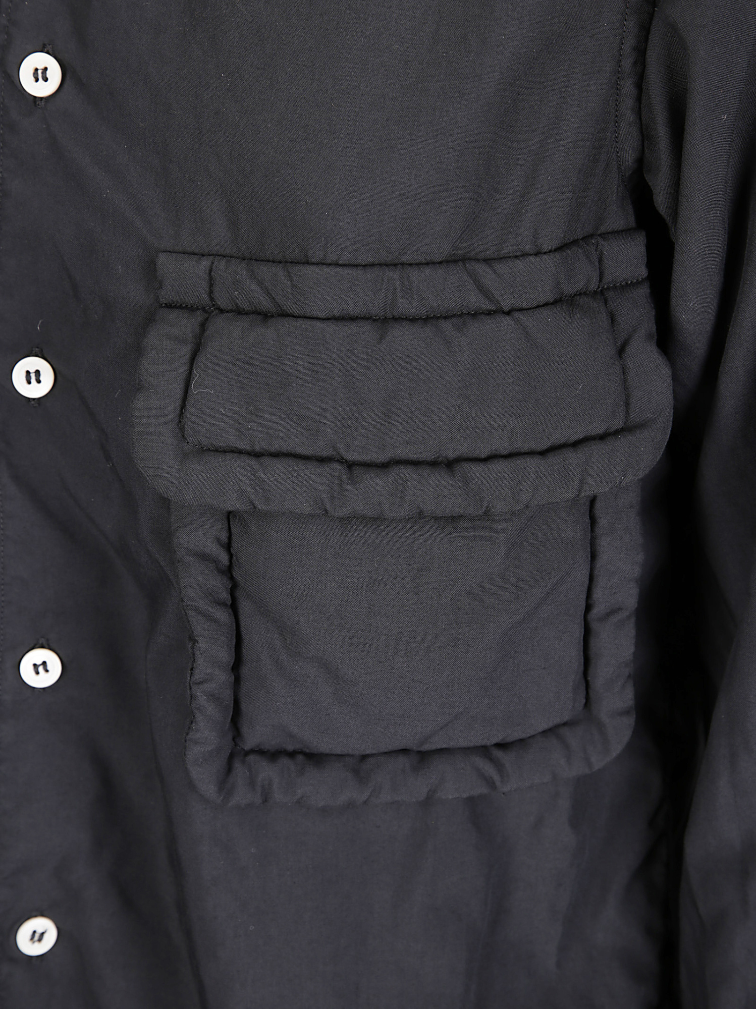 Comme Des Garçons Buttoned Blouse In Black