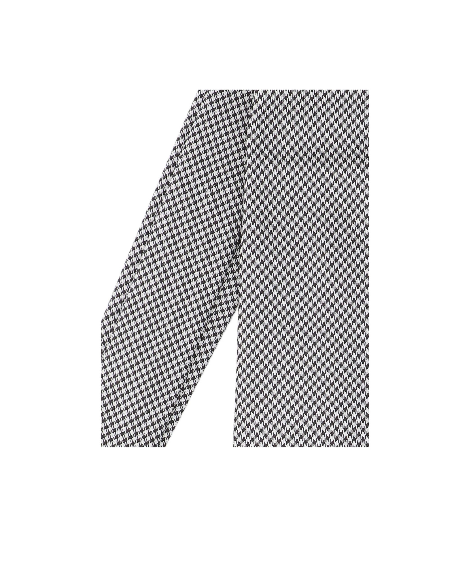 Tom Ford Textured Houndstooth Tie In Grey And Black In Gray