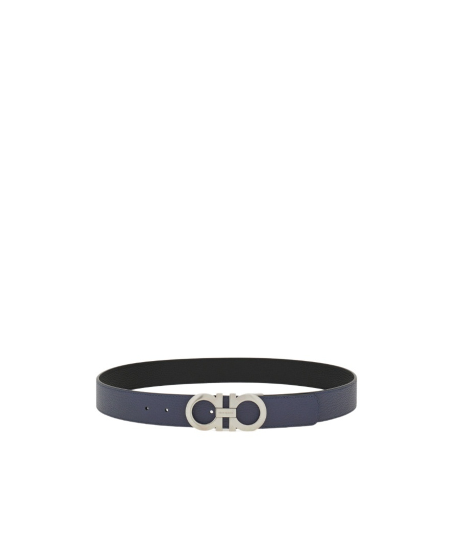 Ferragamo Reversible Belt With Adjustable Length And Metal Buckle
