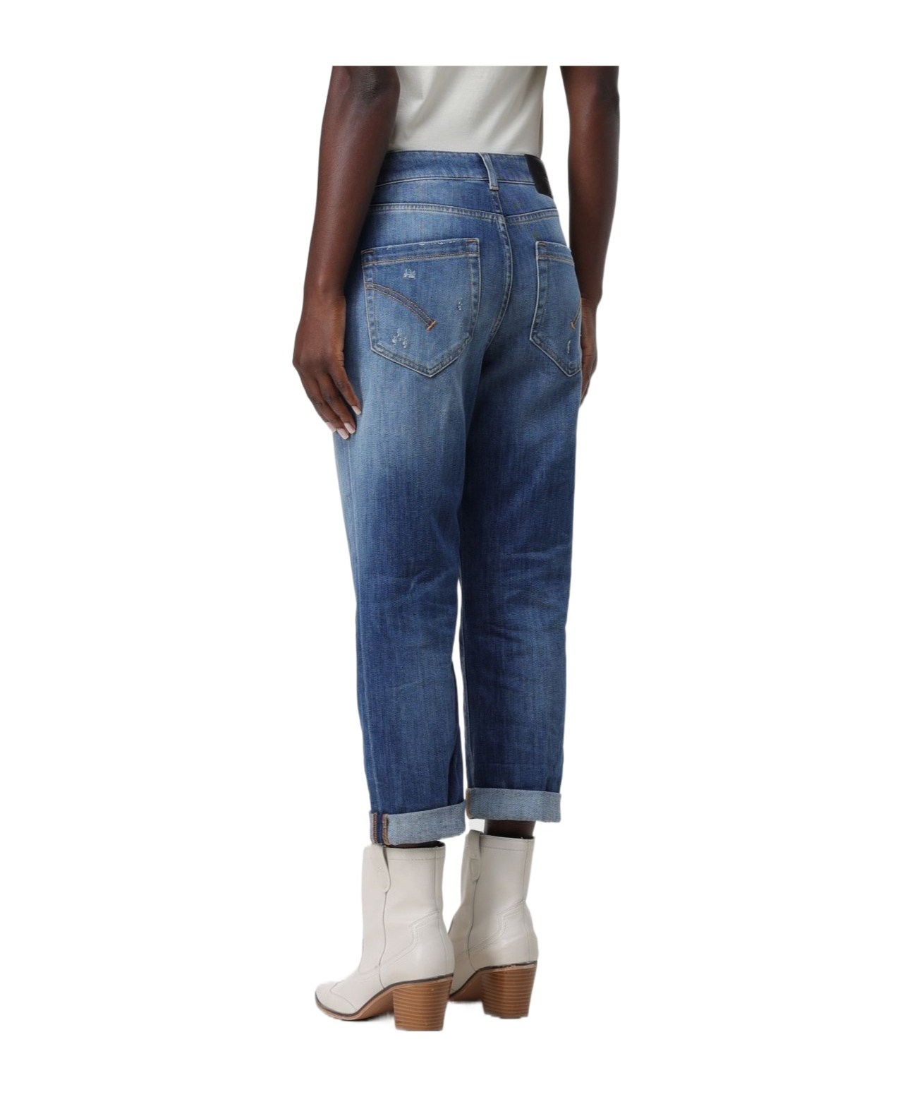 Dondup Jeans Woman Color Denim In Blue