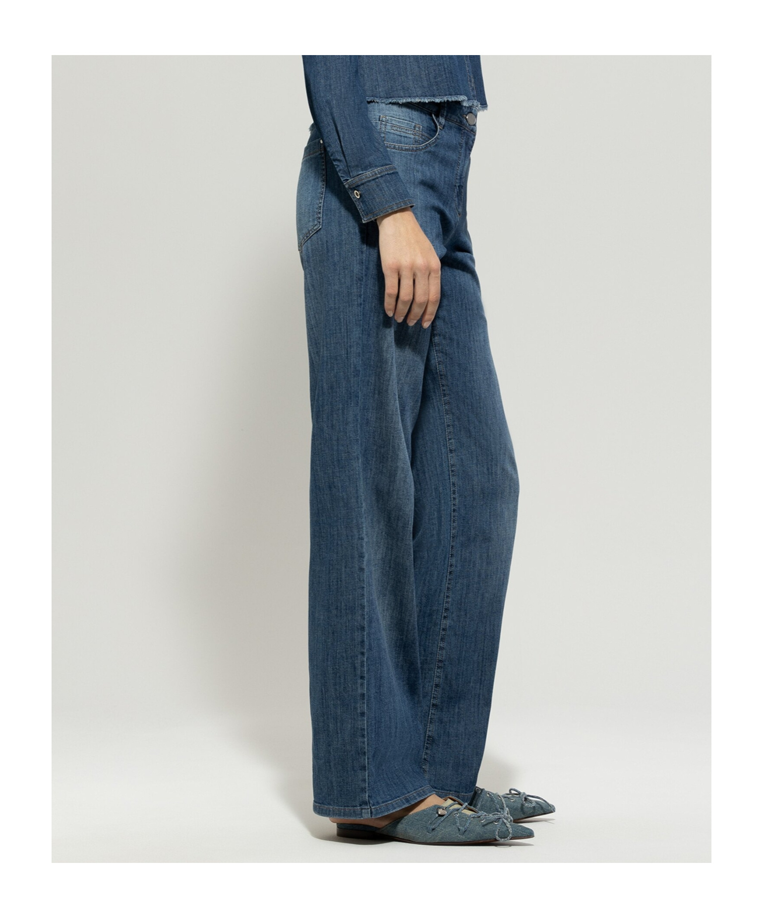 LUISA CERANO BELT-LOOP JEANS