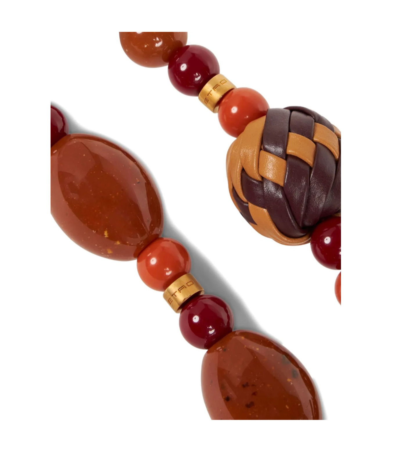 Etro Bag Handle With Marbles In Brown