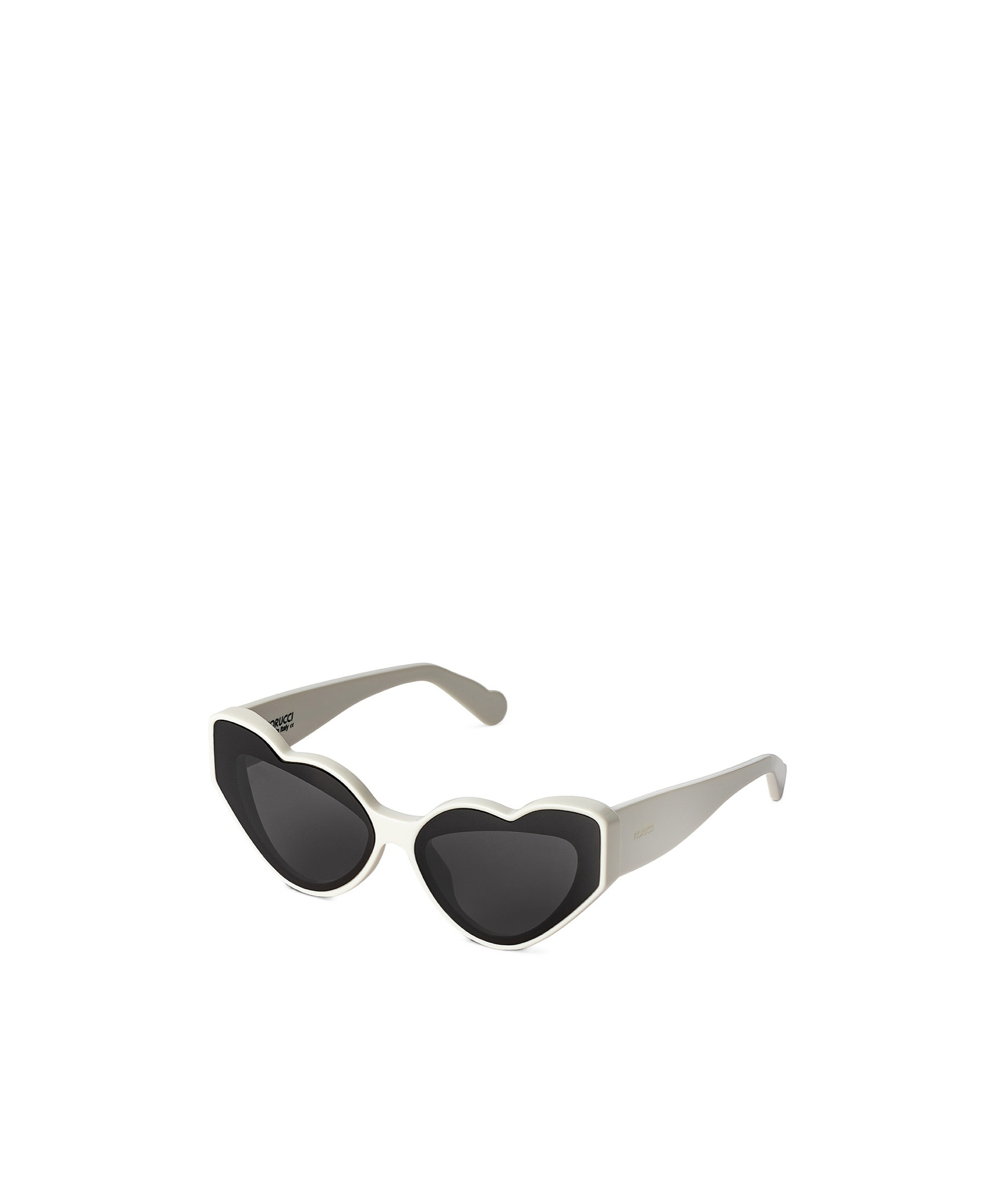 Fiorucci Heart-shaped Acetate Sunglasses In Black