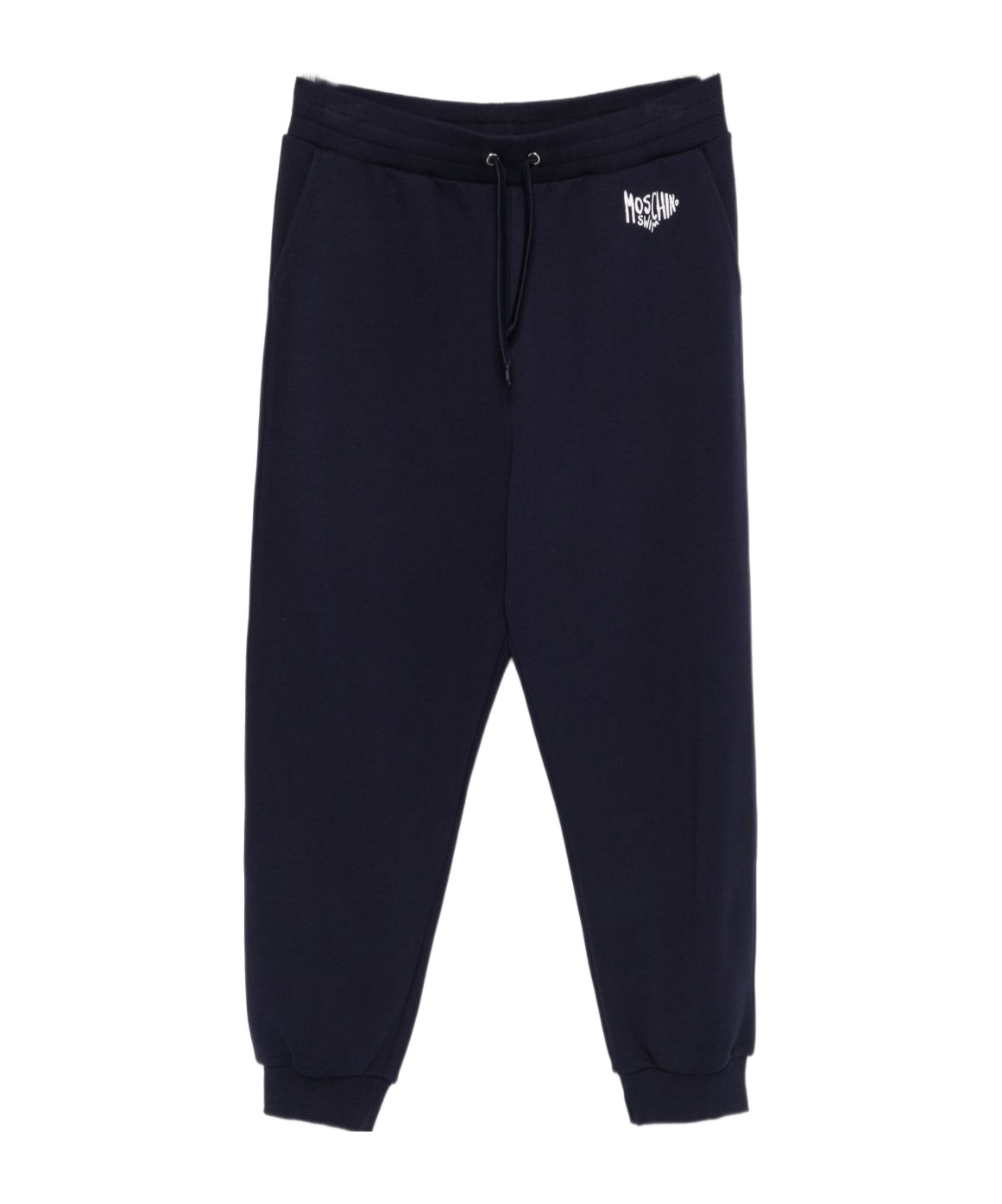 Moschino Logo-embroidered Track Pants In Black