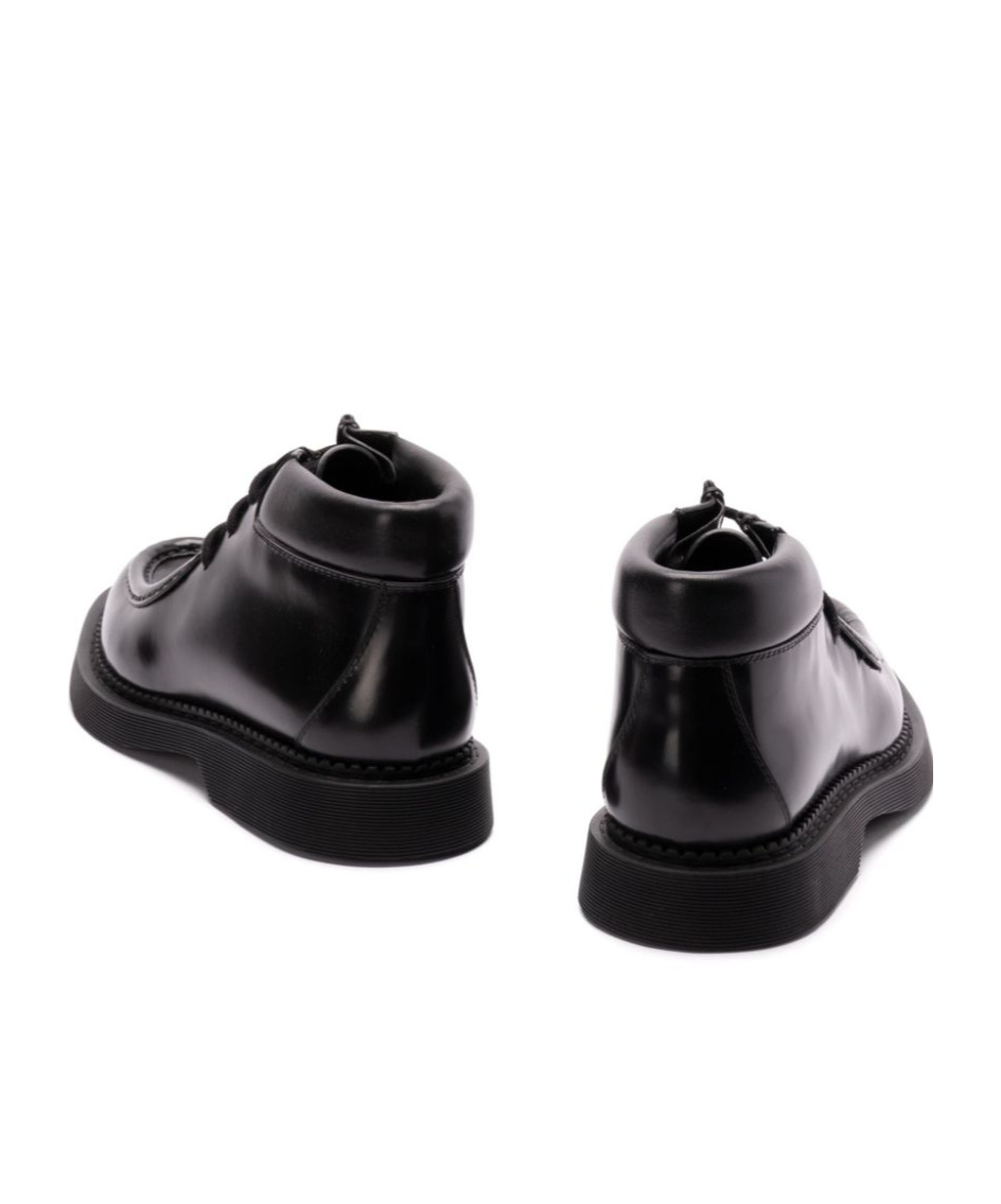 Saint Laurent Arno Lace-up Ankle Boots In Black