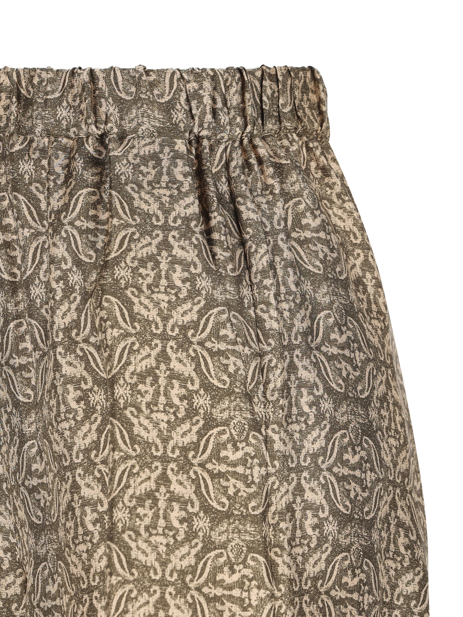Max Mara Patterned Wide-leg Trousers In Brown