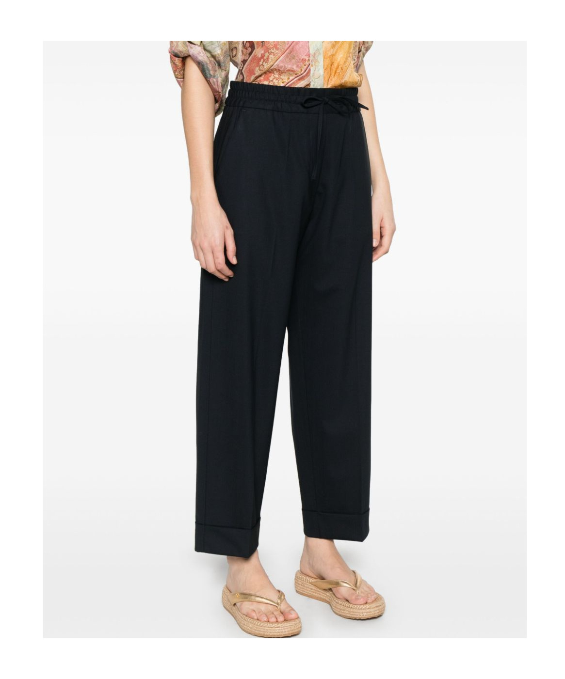 P.a.r.o.s.h Trousers Featuring Drawstring Waistband And Welt Pocket