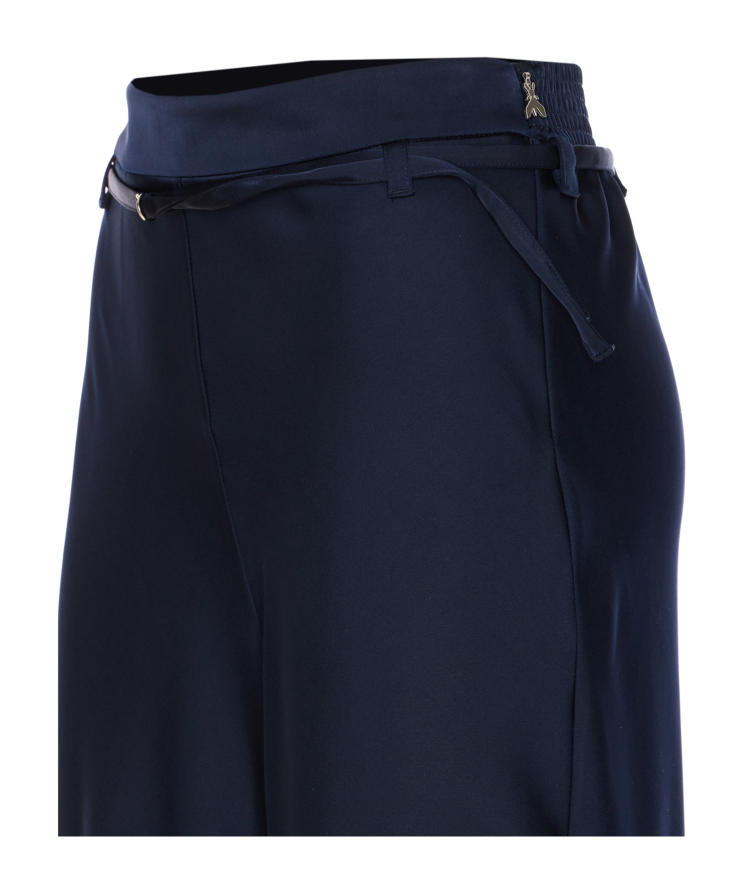 Patrizia Pepe Belted Trousers In Blue