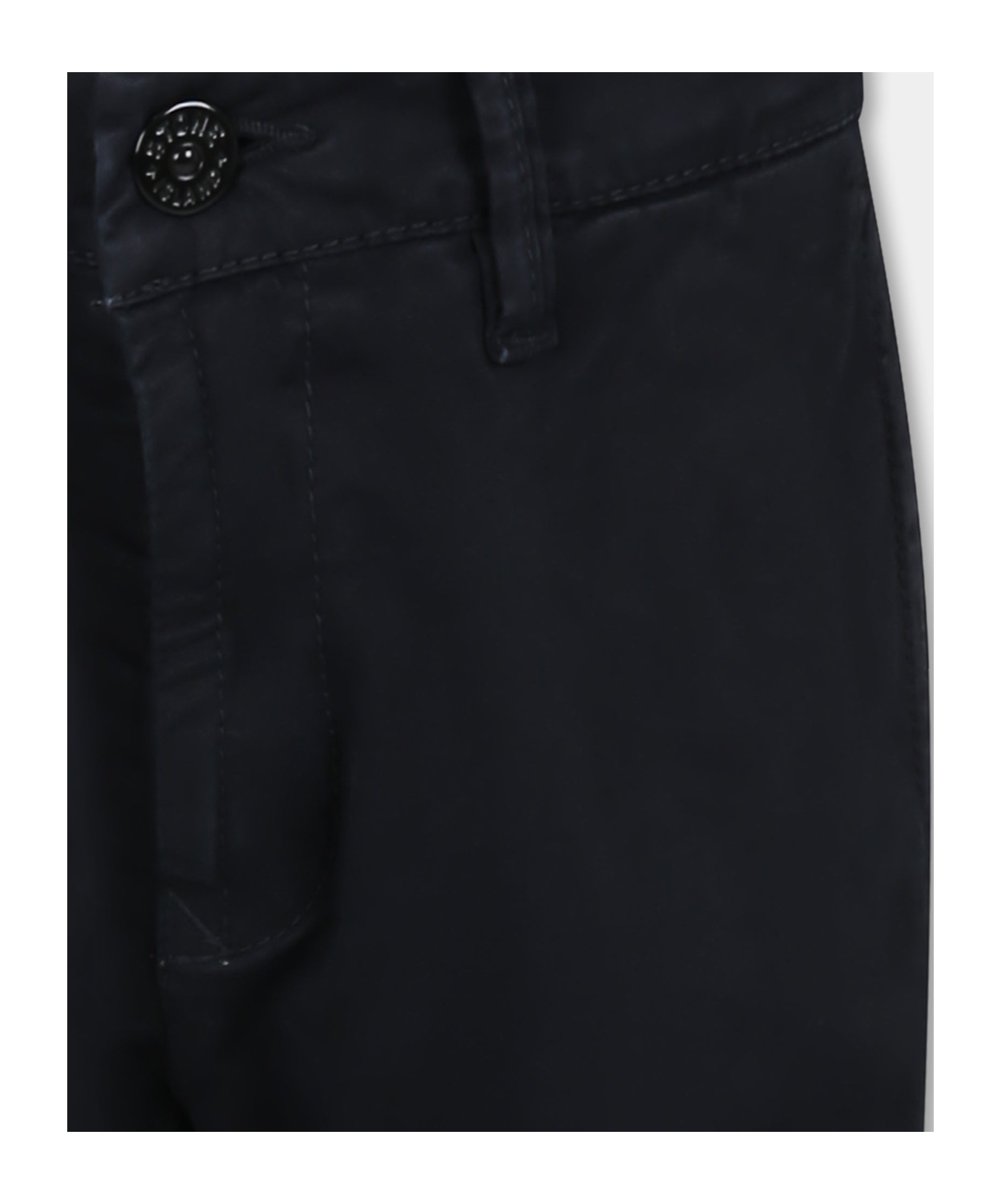 Stone Island Compass-badge Cargo Trousers In Blue