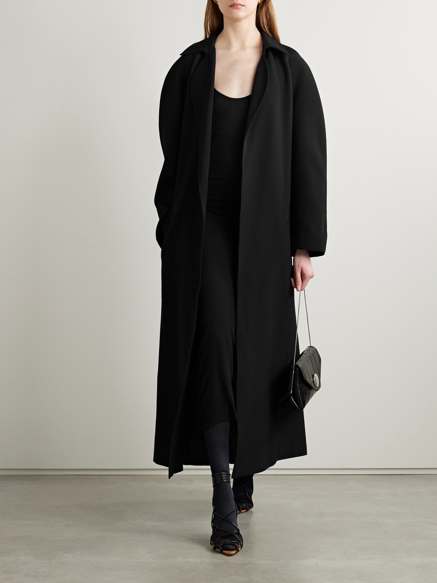 Khaite Round-neck Jersey Dress In Black