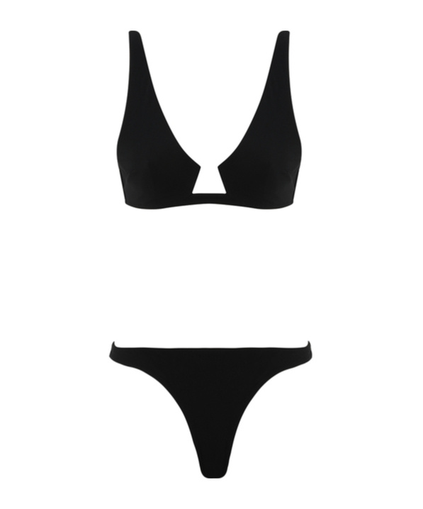 Zimmermann Rhiannon Wire Front Bikini In Black