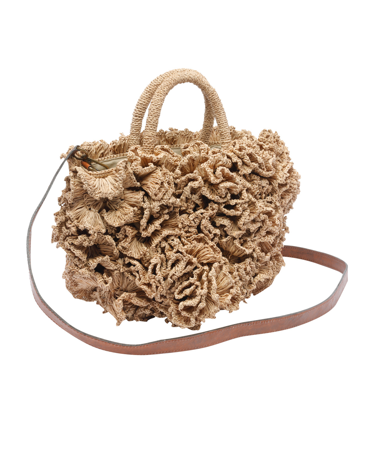 Ibeliv Double Handle Shoulder Bag In Brown