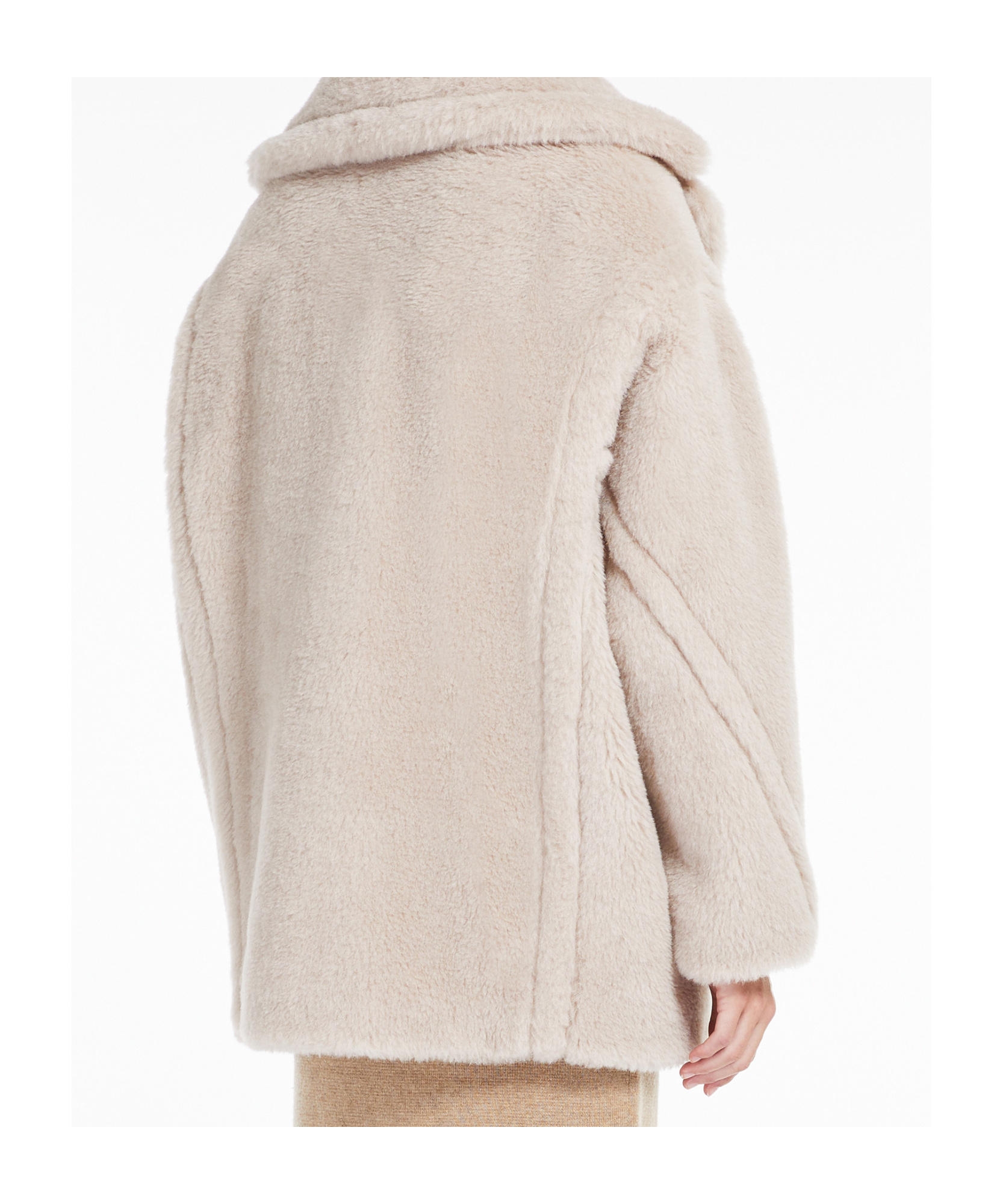 Max Mara Short Teddy Bear Icon Coat In Alpaca And Wool
