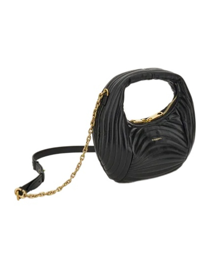 Shop Ferragamo Quilted Wandering Small Shoulder Bag In Black