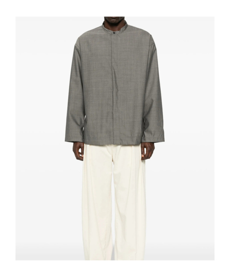 Studio Nicholson Long-sleeved Shirt In Gray