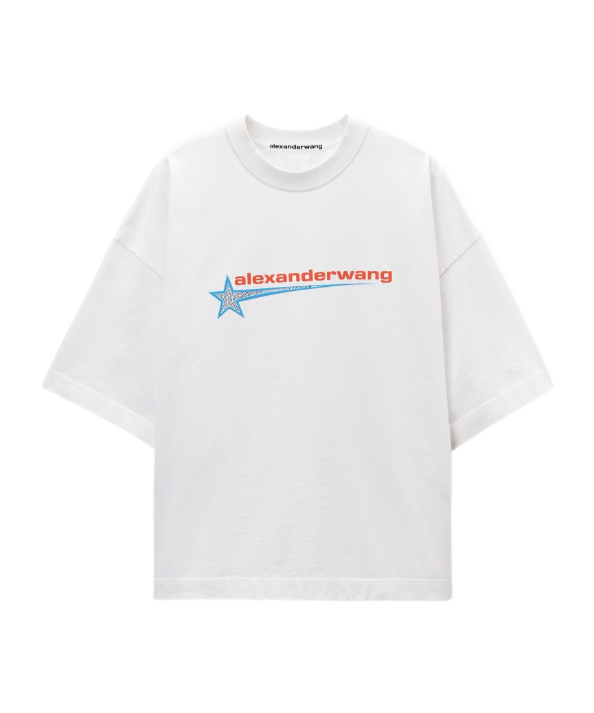 Alexander Wang Star Pattern T-shirt In White