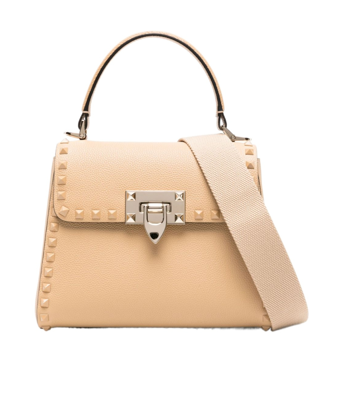 Valentino Flip Shoulder Bag In Nude
