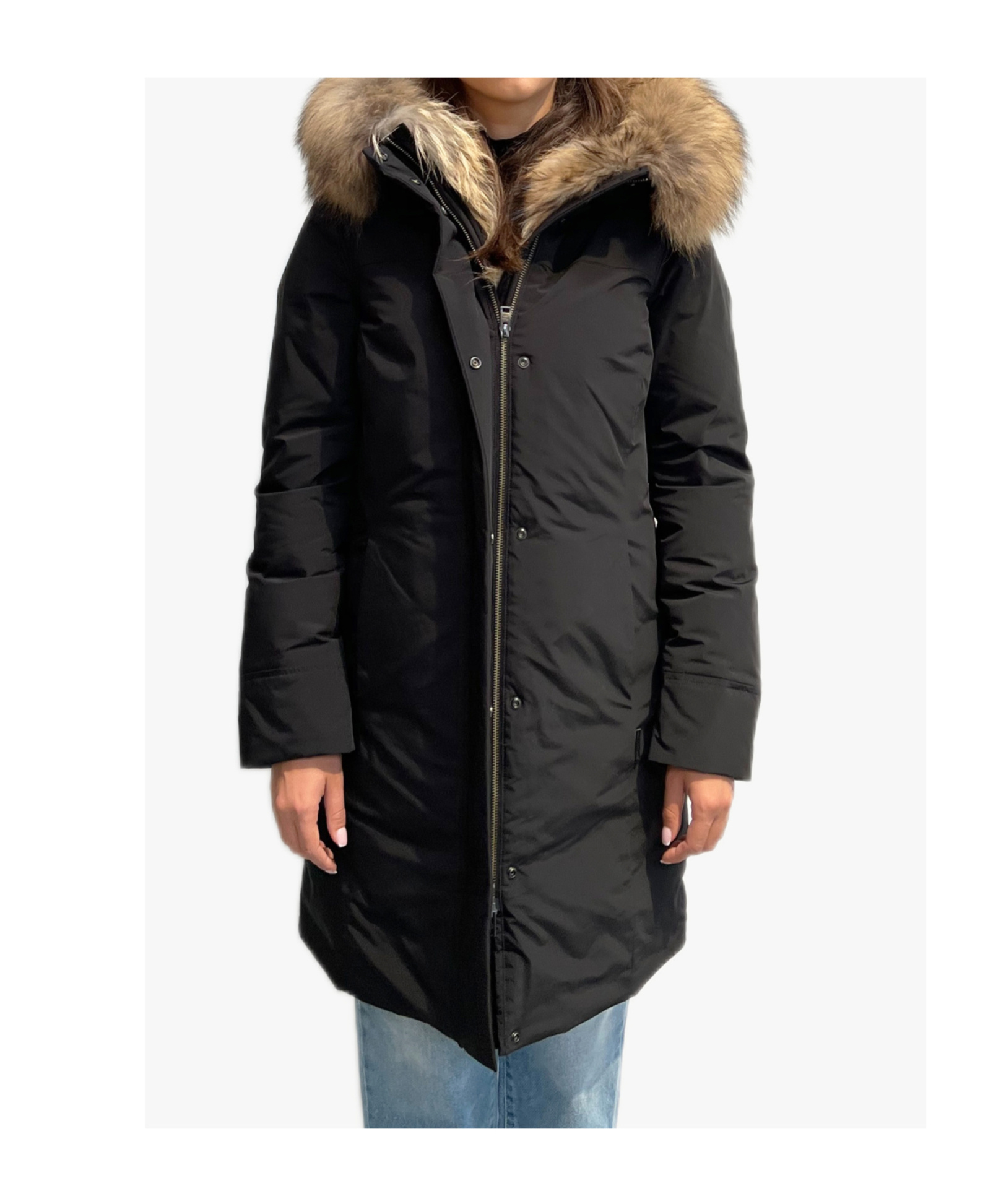Woolrich Luxury Boulder Coat In Black