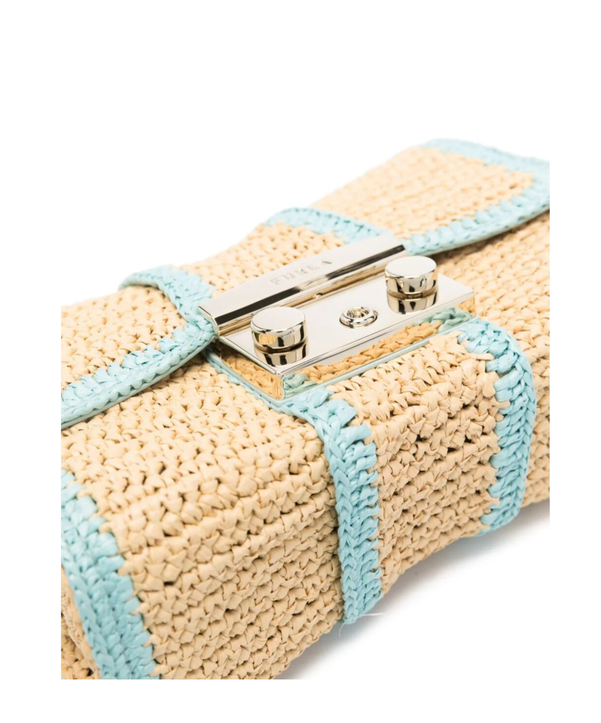 Shop Furla Clamshell Crossbody Bag In Nude