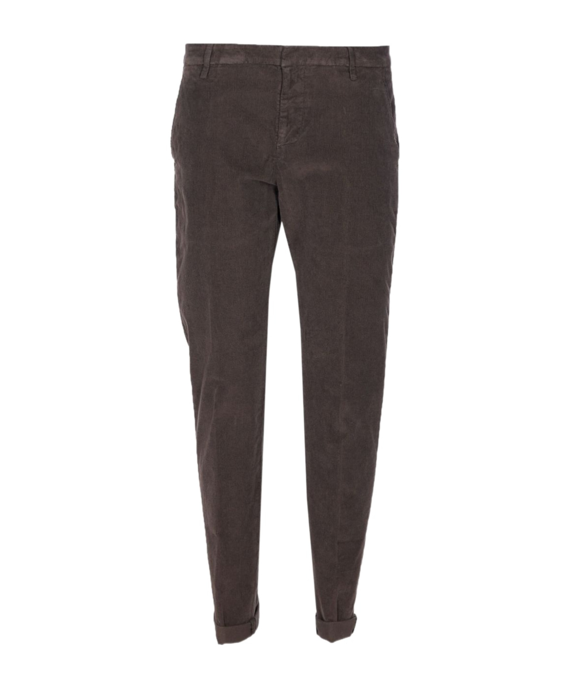 Dondup Brown Corduroy Jeans With Tailored Fit In Brown