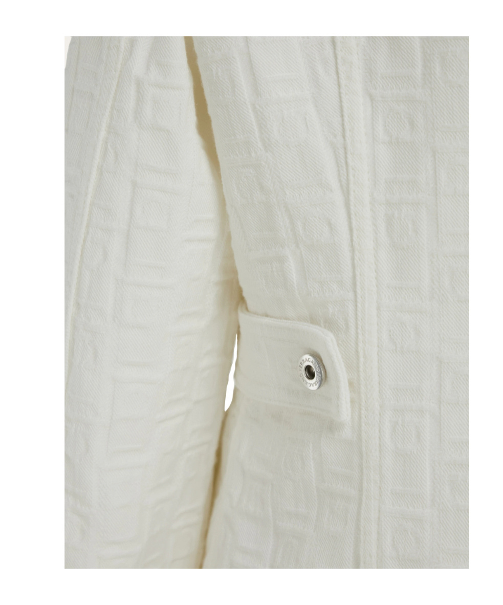 Ferragamo Trucker Jacket In White