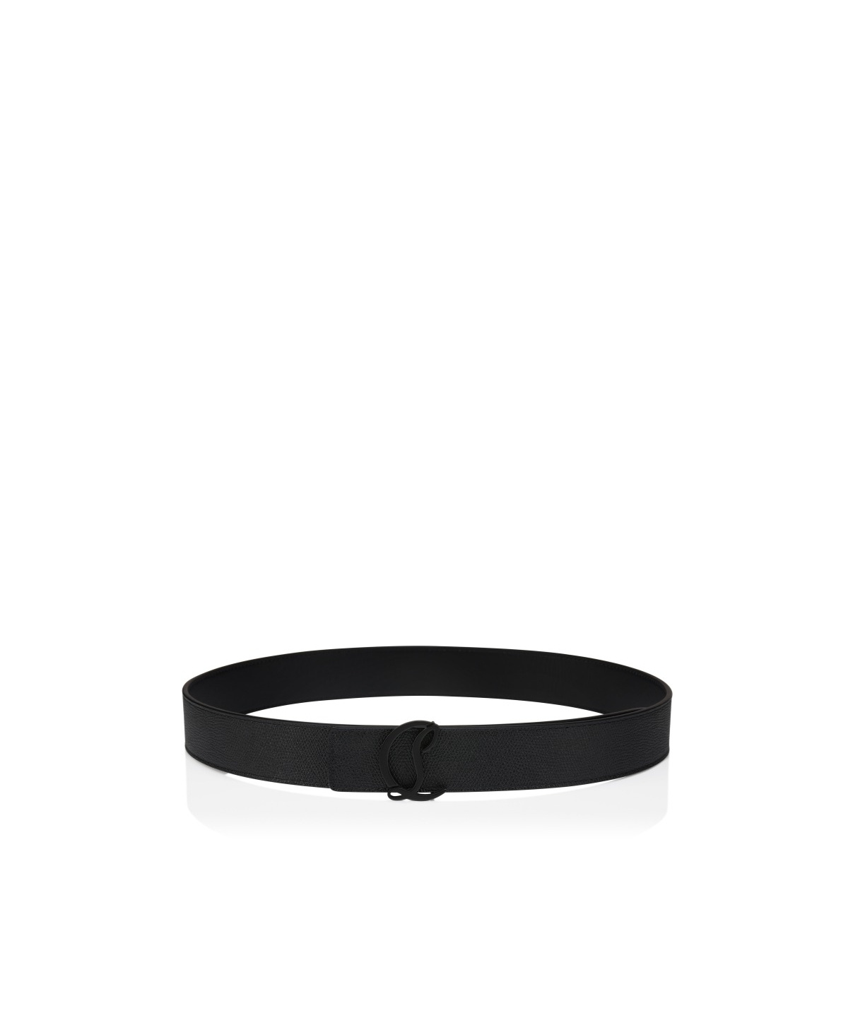 Christian Louboutin Mooncrest Belt In Black
