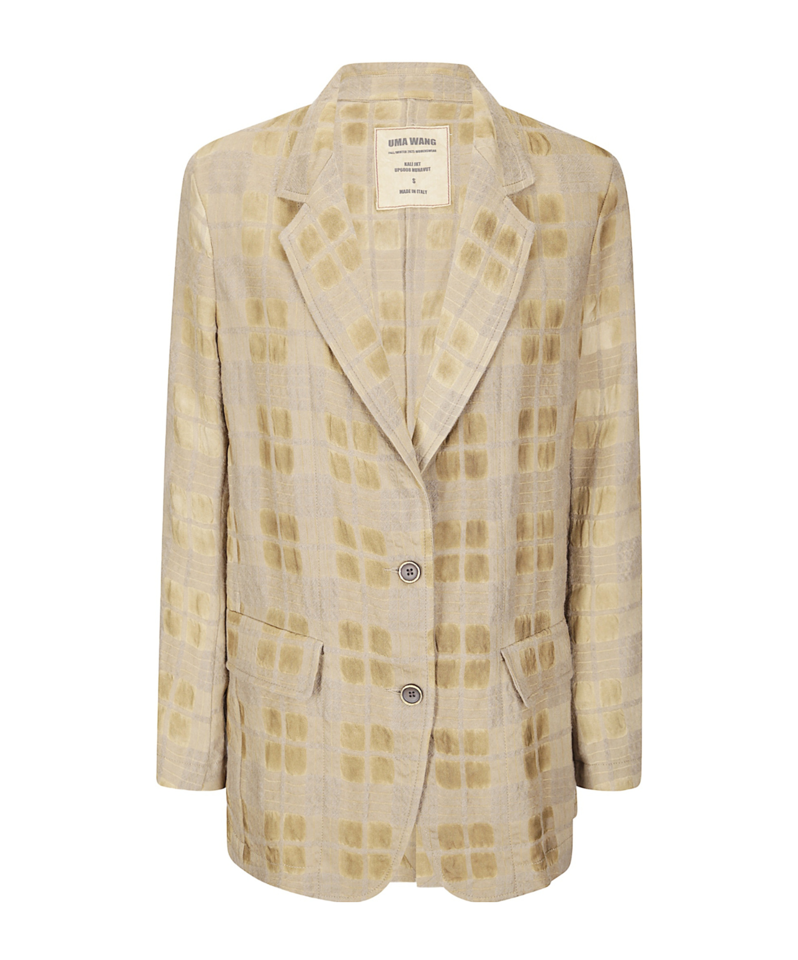 Uma Wang Single-breasted Tailored Blazer In Neutral