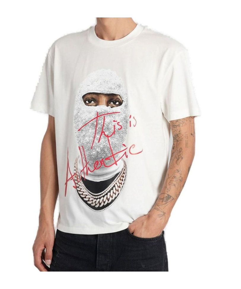Ih Nom Uh Nit Graphic Printed Crewneck T-shirt In White
