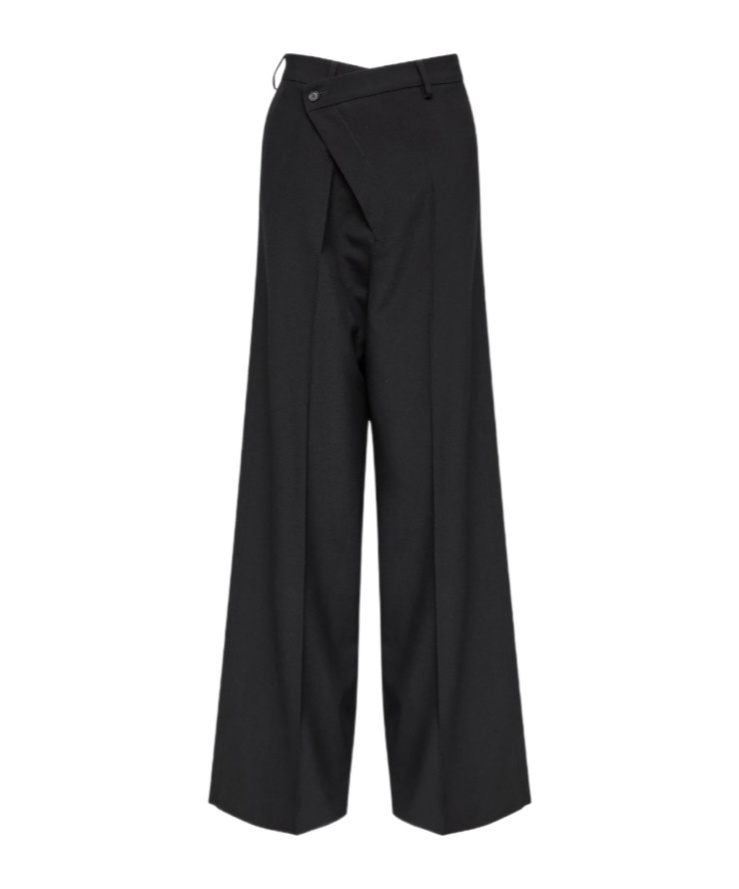 Mm6 Maison Margiela Off-centre Trousers In Black