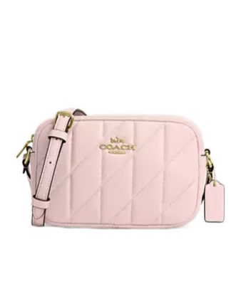 Coach Quilted Shoulder Bag In Pink