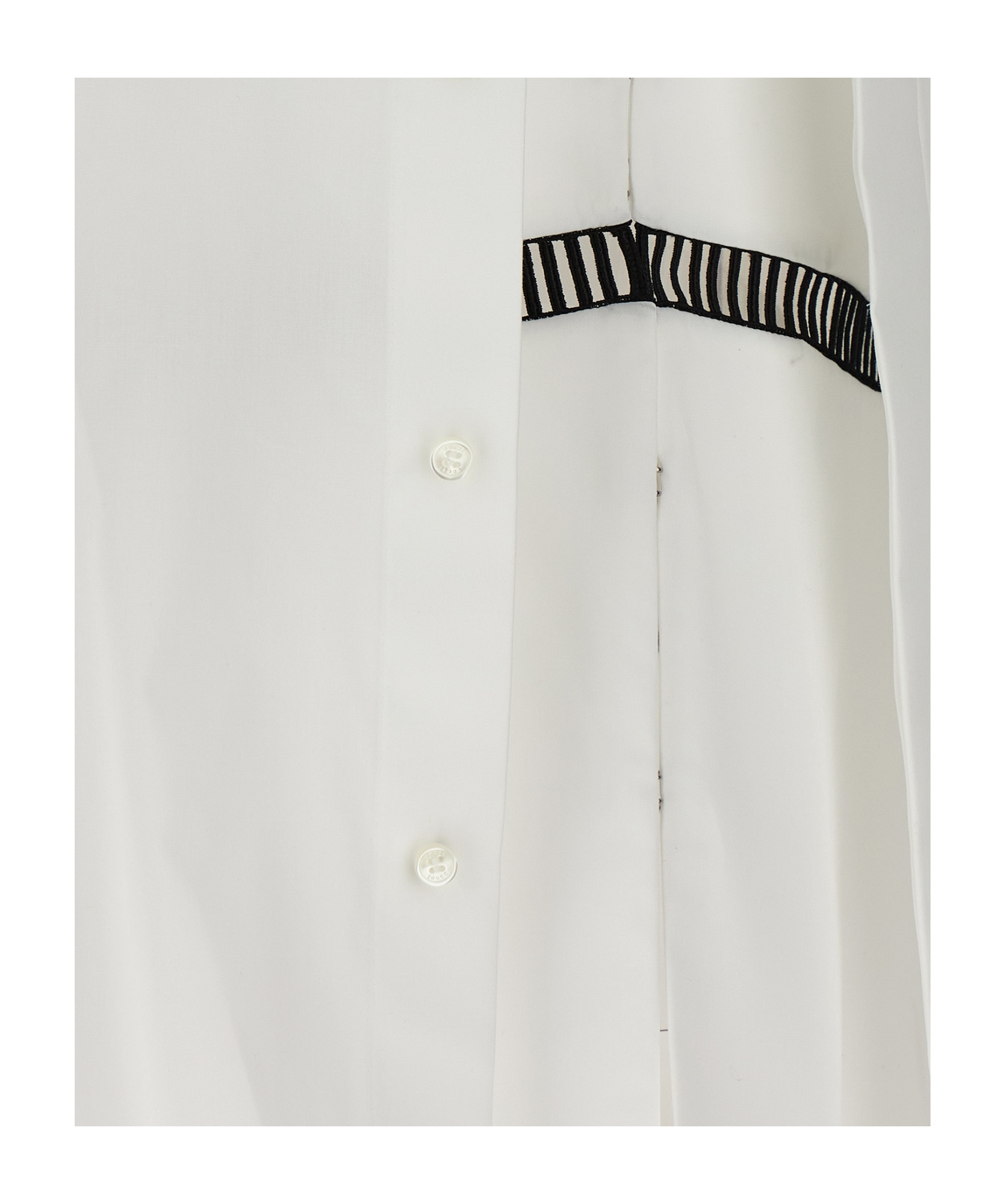 Sacai Layered-design Blouse In White