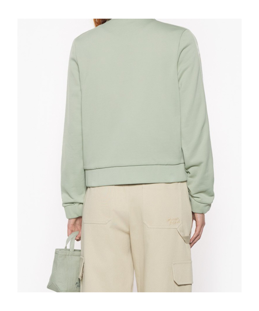Maison Kitsuné Flash Fox Zipped Blouson In Green