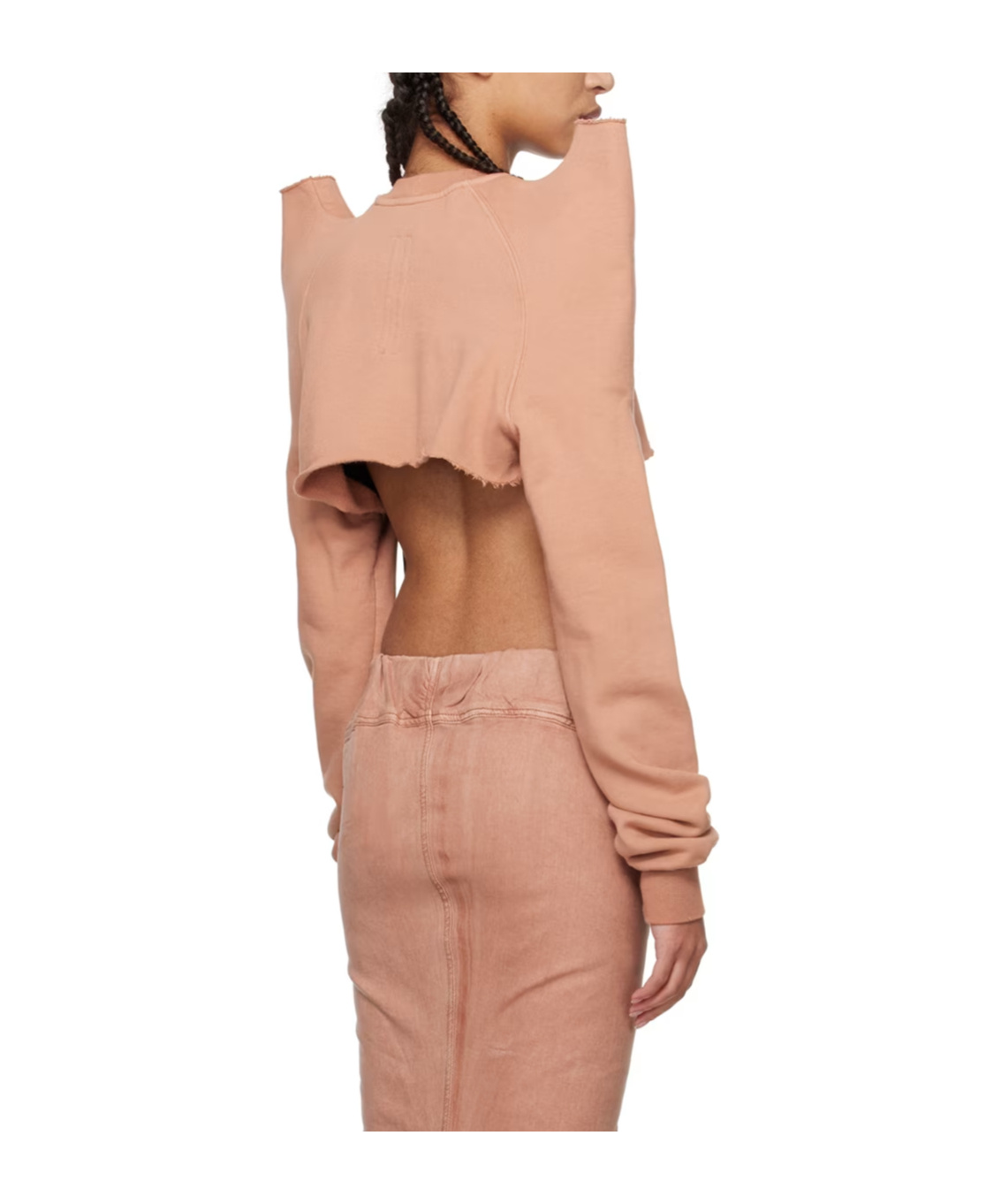Shop Rick Owens Drkshdw Cropped Tecsweet Pullover In Pink