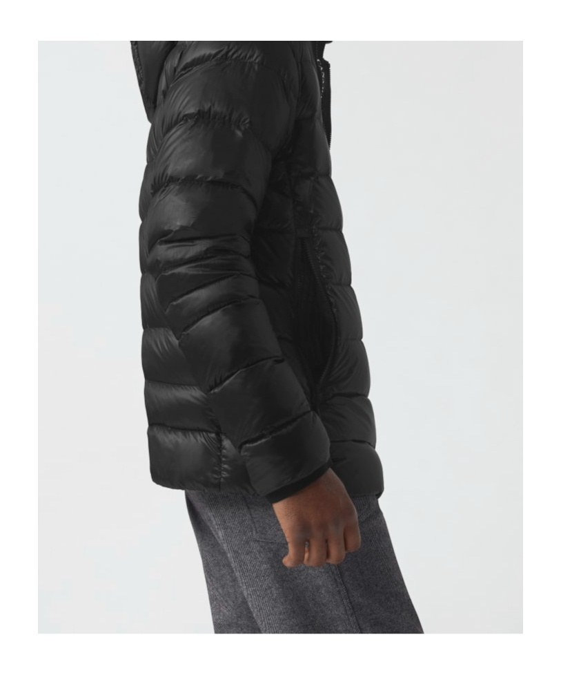 Canada Goose Logo-patch Puffer Jacket In Black