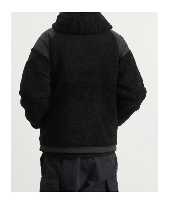 Canada Goose Alberni Reversible Ripstop And Wool-blend Fleece Hooded Jacket In Black