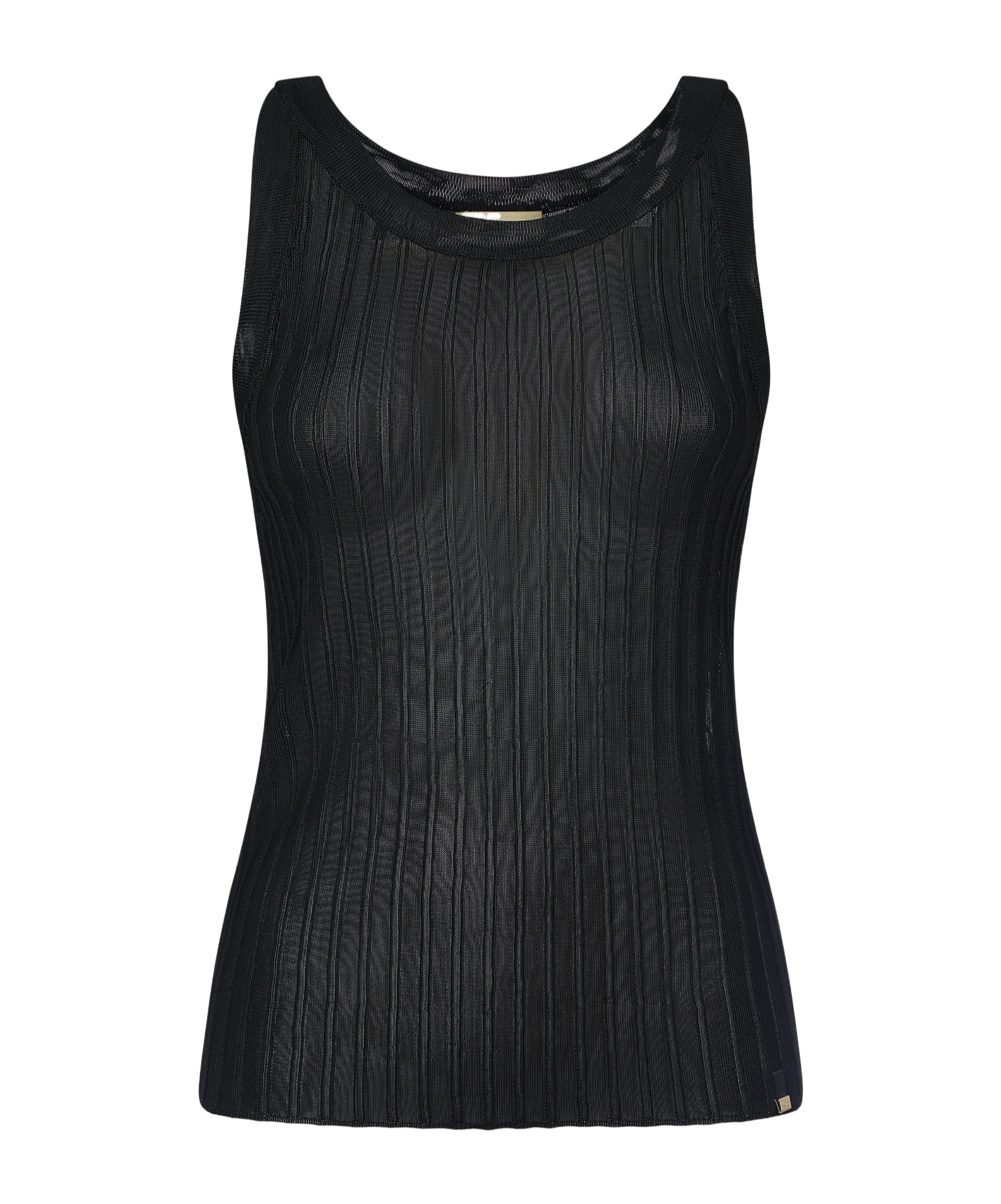 Herno Ribbed Vest In Black