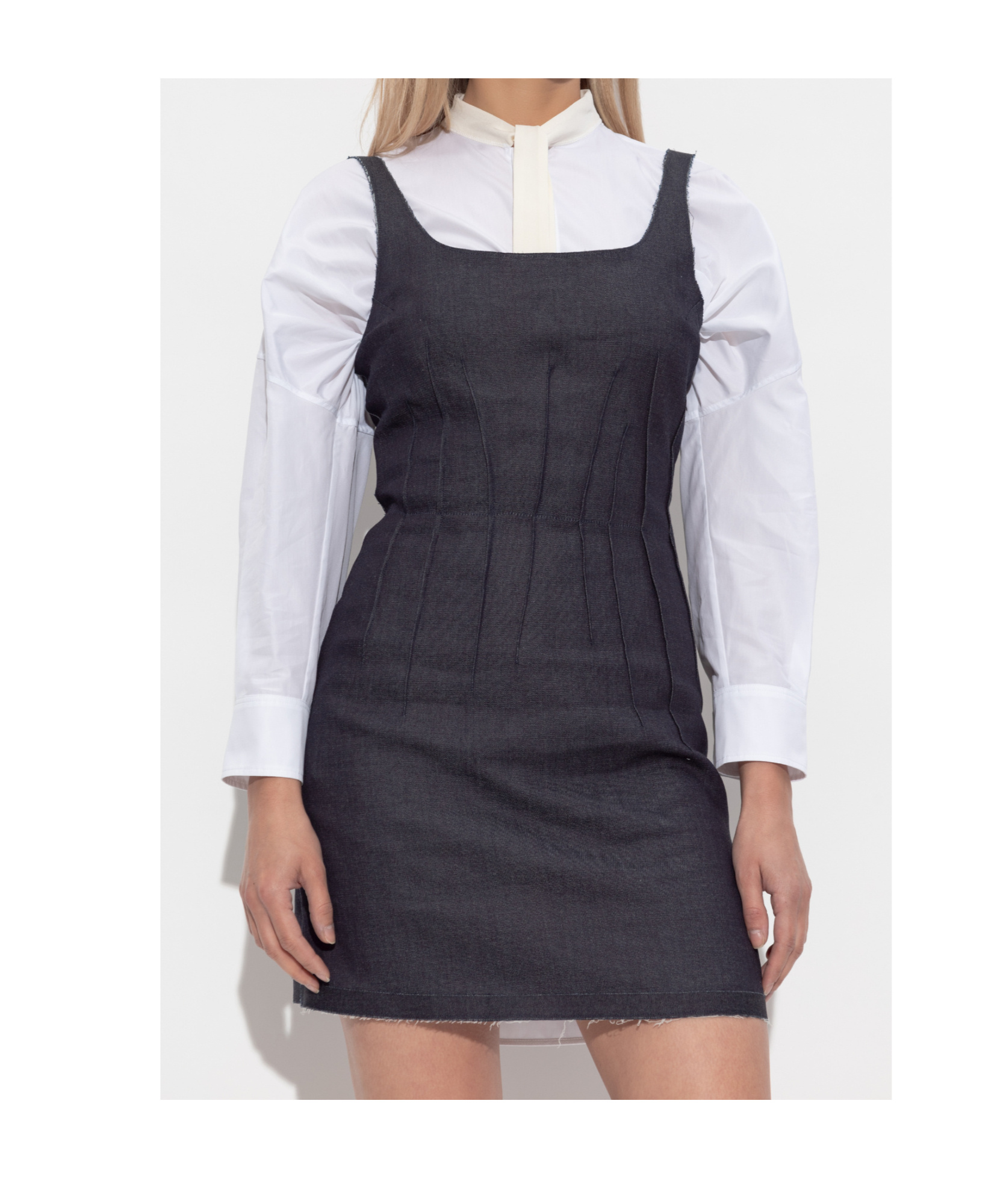 Marni Denim Dress In Gray