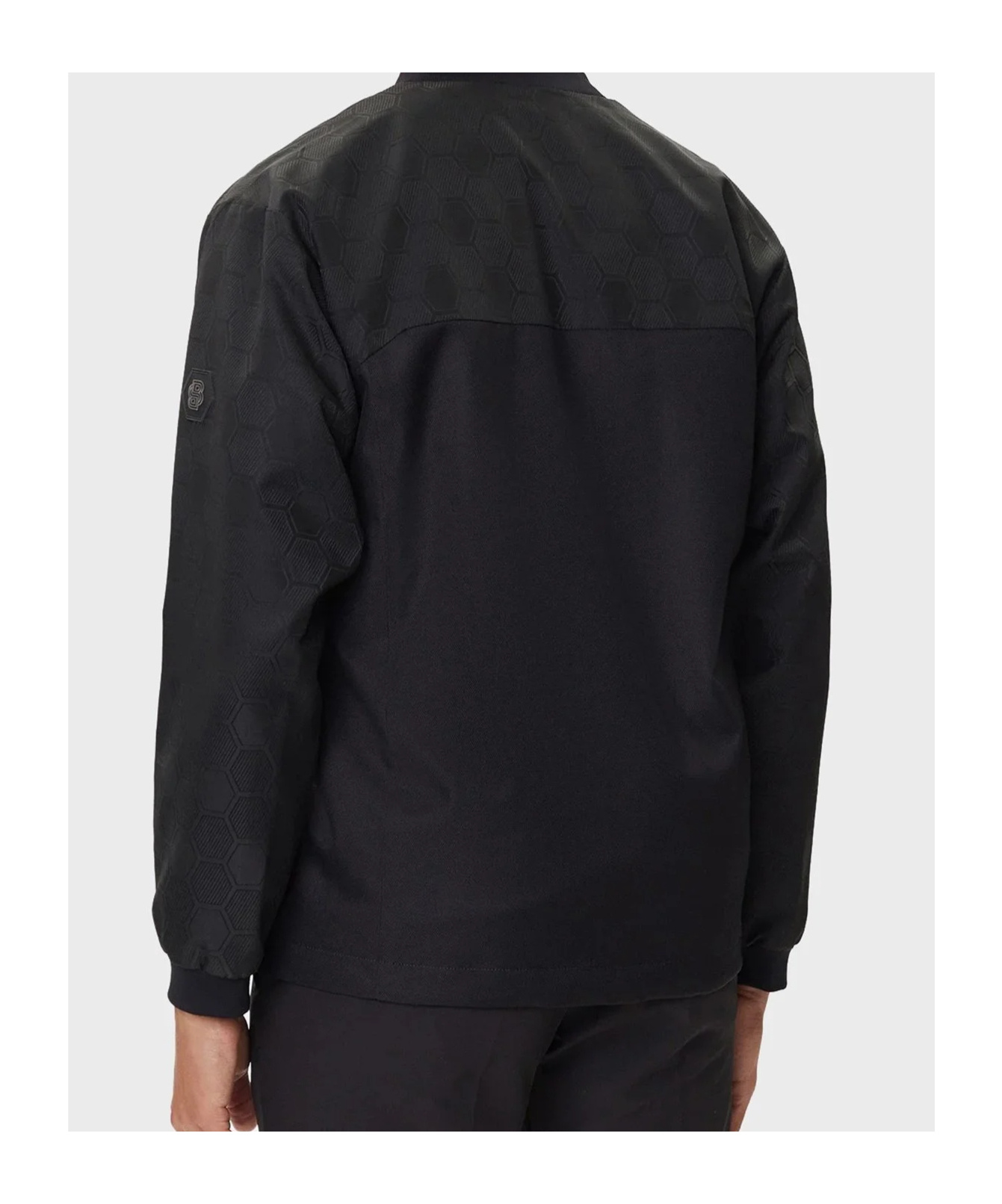 Hugo Boss Zip-front Jacket In Black