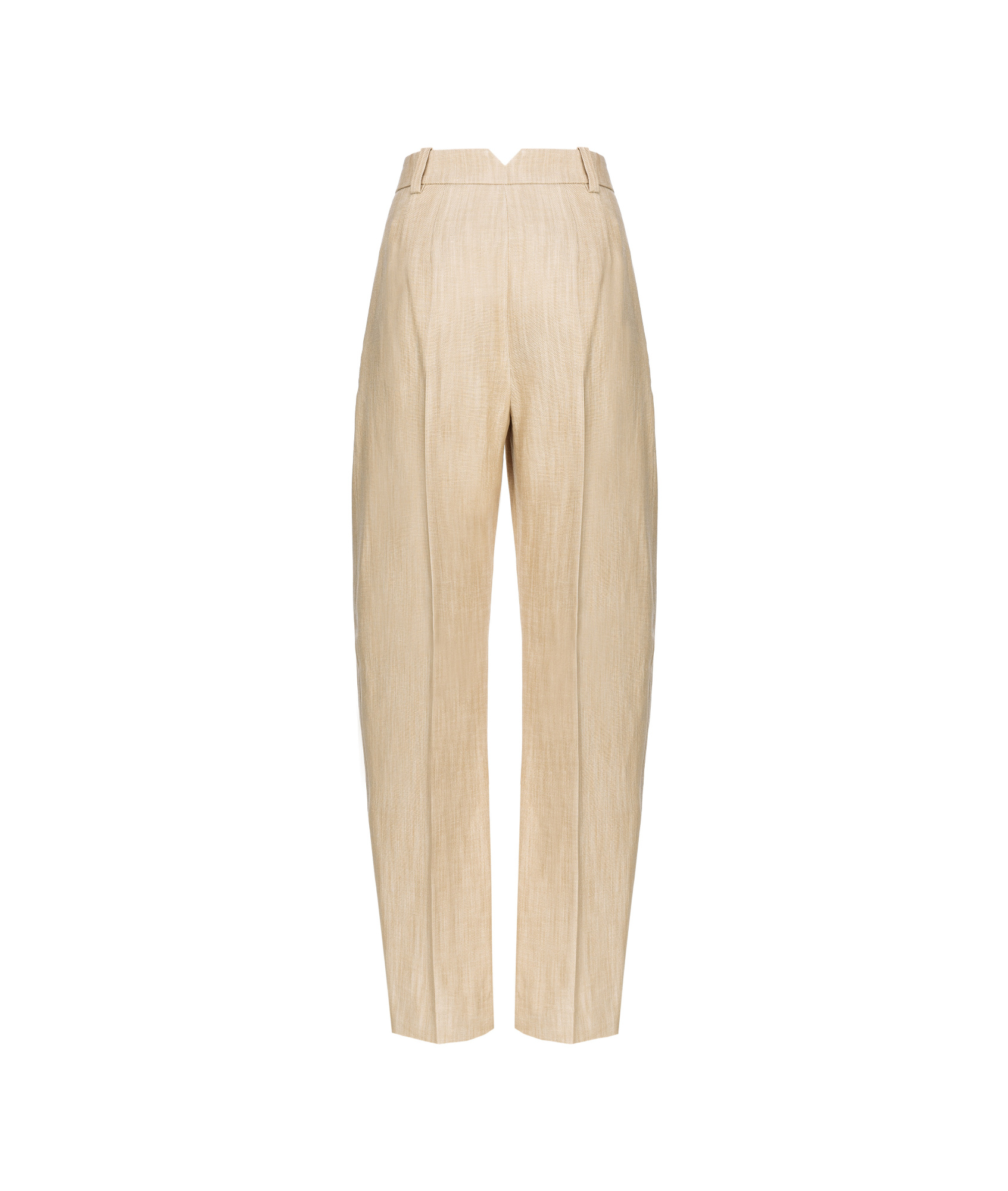 Pinko Tailored Fit Wide Leg Pants In Nude