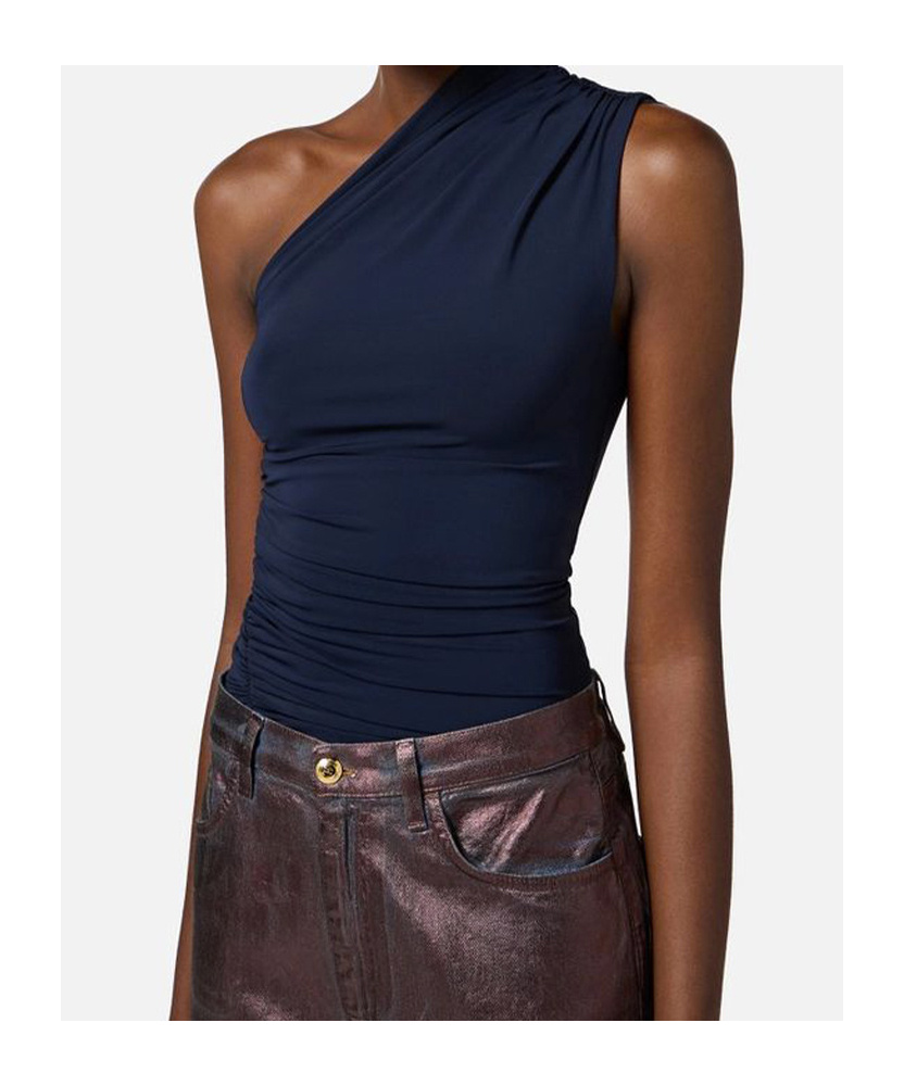ELISABETTA FRANCHI ONE-SHOULDER TOP