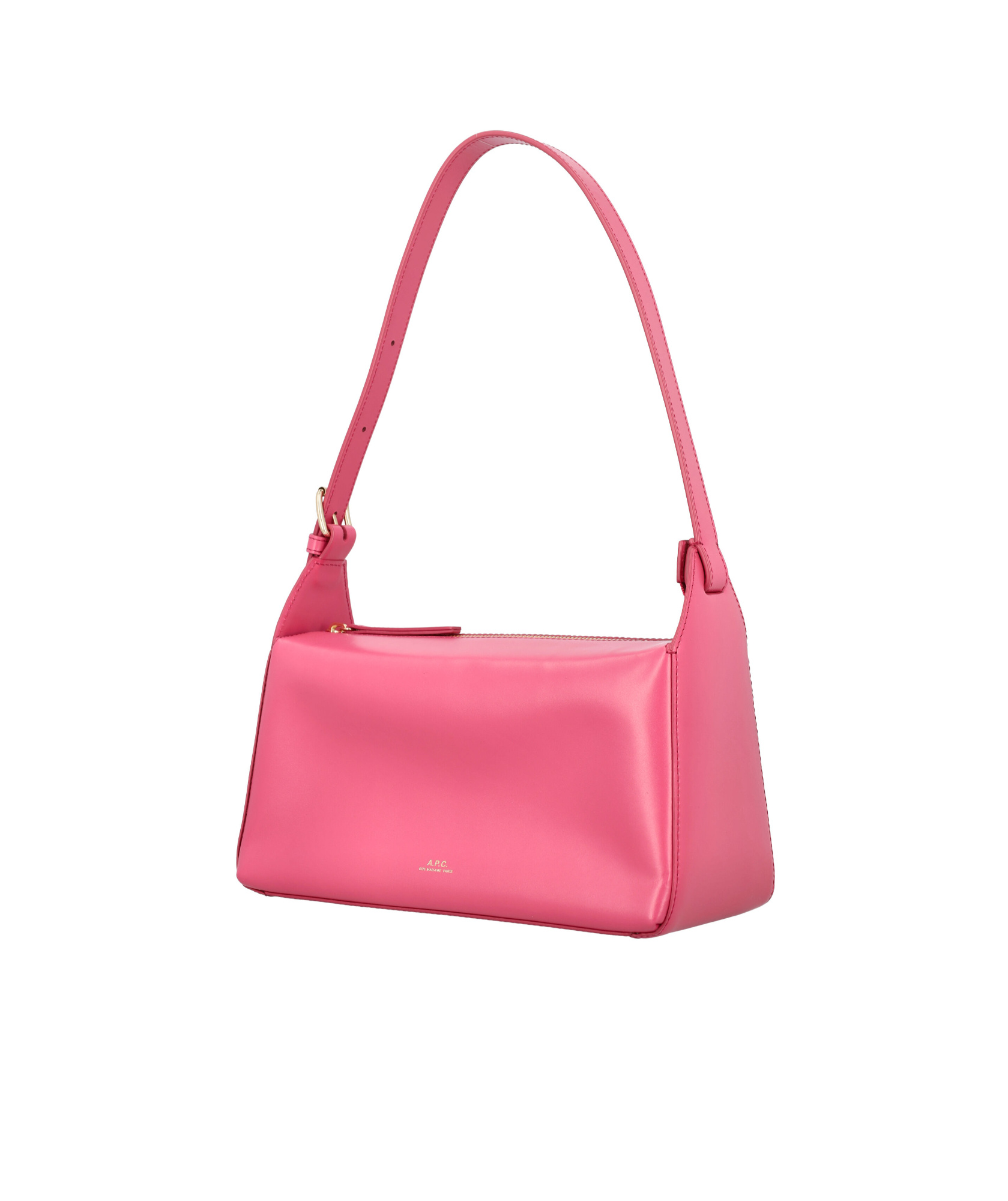 Apc Logo Adjustable Shoulder Strap Shoulder Bag In Pink