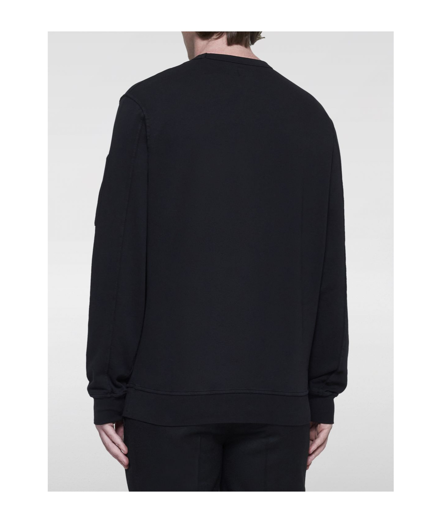 C.p. Company Crewneck Wool Sweater In Gold